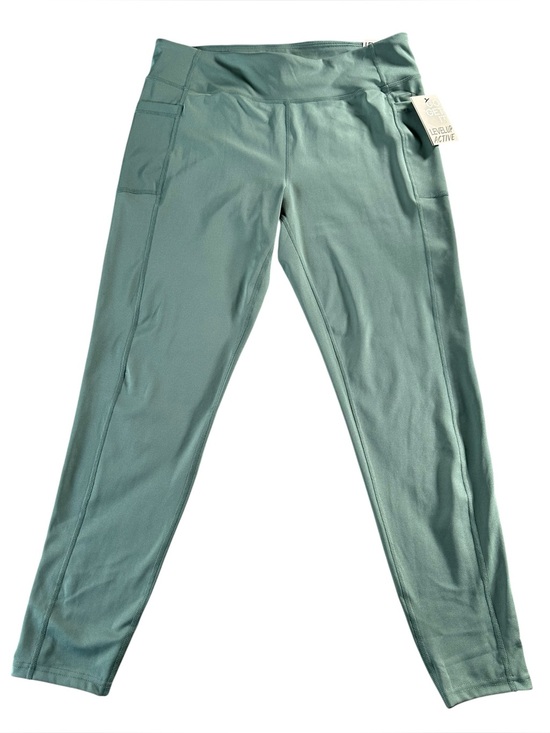 Pants - Level Up Active 1X NWT Green DryFit 4-Way Stretch Sculpt Leggings Side Pockets